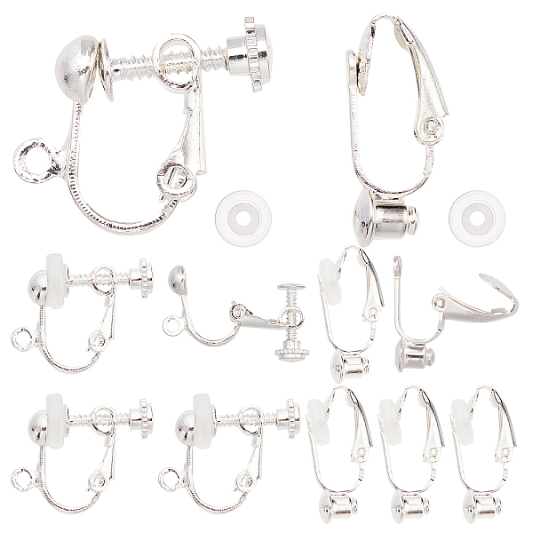 PandaHall SUNNYCLUE 1 Box 16Pcs 2 Style Clip on Earrings Findings Earring Converters Silver Non Pierced Ears Brass Earring interchangeable...
PandaHall SUNNYCLUE 1 Box 16Pcs 2 Style Clip on Earrings Findings Earring Converters Silver Non Pierced Ears Brass Earring interchangeable...