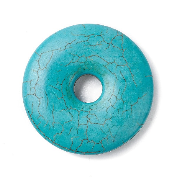 PandaHall Synthetic Turquoise Pendants, Dyed, Donut Charms, Dark Turquoise, 48.5x9.5mm, Hole: 10.3mm, about 16pcs/500g Synthetic Turquoise...
PandaHall Synthetic Turquoise Pendants, Dyed, Donut Charms, Dark Turquoise, 48.5x9.5mm, Hole: 10.3mm, about 16pcs/500g Synthetic Turquoise...
