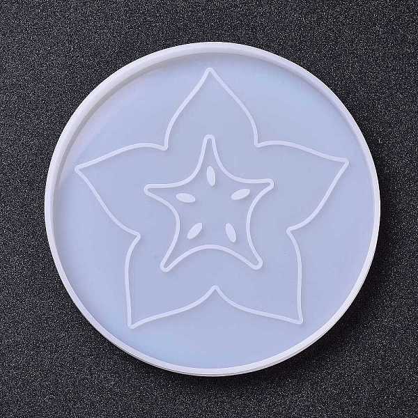 PandaHall Silicone Cup Mat Molds, Resin Casting Molds, For UV Resin, Epoxy Resin Craft Making, Flat Round with Star Pattern, White, 124x9mm...
PandaHall Silicone Cup Mat Molds, Resin Casting Molds, For UV Resin, Epoxy Resin Craft Making, Flat Round with Star Pattern, White, 124x9mm...
