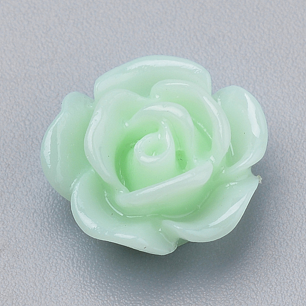 PandaHall Resin Cabochons, Rose Flower, Light Green, 10x5mm, Bottom: 7~8mm Resin Flower
PandaHall Resin Cabochons, Rose Flower, Light Green, 10x5mm, Bottom: 7~8mm Resin Flower