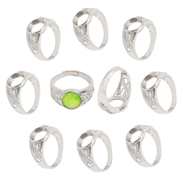 PandaHall CHGCRAFT 10 PCS Adjustable Brass Blank Ring Settings Platinum Flat Round Pad Ring Base Blank Settings for Rings Jewelry Making...
PandaHall CHGCRAFT 10 PCS Adjustable Brass Blank Ring Settings Platinum Flat Round Pad Ring Base Blank Settings for Rings Jewelry Making...