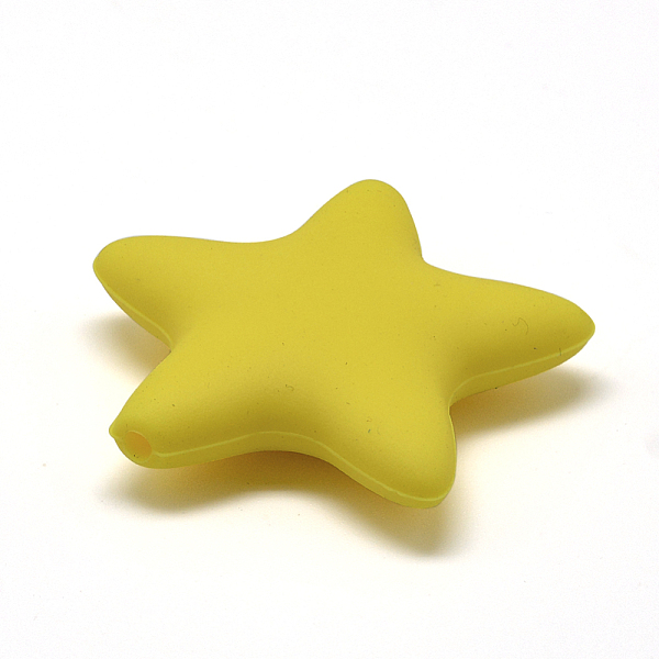PandaHall Food Grade Eco-Friendly Silicone Focal Beads, Chewing Beads For Teethers, DIY Nursing Necklaces Making, Star, Yellow, 37x36x10mm...
PandaHall Food Grade Eco-Friendly Silicone Focal Beads, Chewing Beads For Teethers, DIY Nursing Necklaces Making, Star, Yellow, 37x36x10mm...