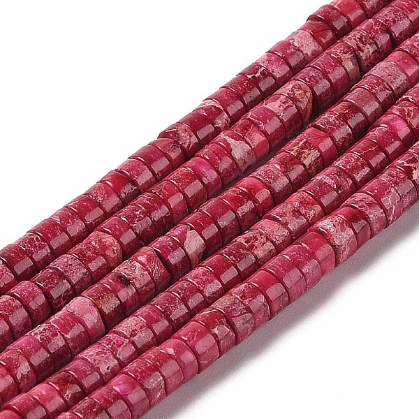 PandaHall Natural Imperial Jasper Beads Strands, Dyed, Disc, Heishi Beads, Cerise, 4~4.5x1.5~3mm, Hole: 1.5mm, about 164~172pcs/strand..., Red
PandaHall Natural Imperial Jasper Beads Strands, Dyed, Disc, Heishi Beads, Cerise, 4~4.5x1.5~3mm, Hole: 1.5mm, about 164~172pcs/strand..., Red