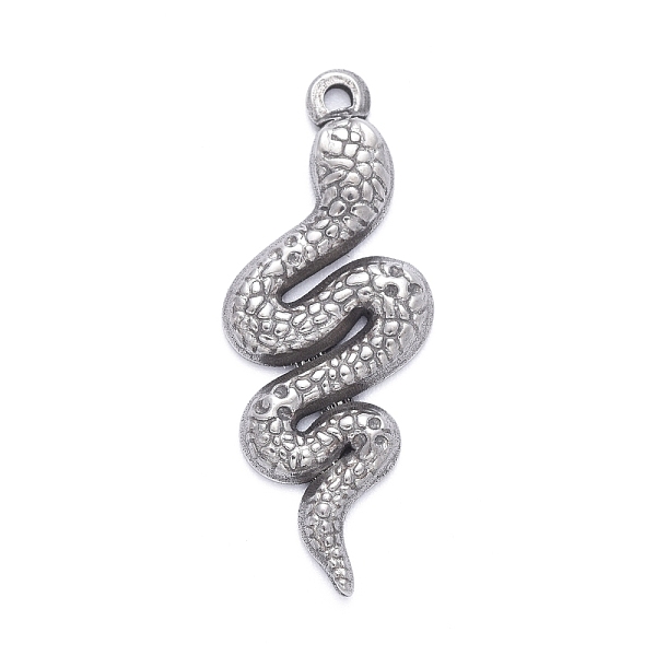 PandaHall 304 Stainless Steel Pendants, Textured, Snake, Stainless Steel Color, 33x13x2mm, Hole: 1.4mm 304 Stainless Steel Snake
PandaHall 304 Stainless Steel Pendants, Textured, Snake, Stainless Steel Color, 33x13x2mm, Hole: 1.4mm 304 Stainless Steel Snake