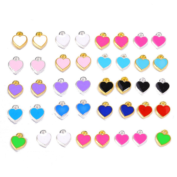 PandaHall Zinc Alloy with Enamel Jewelry Charms Accessories, Heart, Golden, Blue, 7x8mm Alloy+Enamel Heart Blue
PandaHall Zinc Alloy with Enamel Jewelry Charms Accessories, Heart, Golden, Blue, 7x8mm Alloy+Enamel Heart Blue