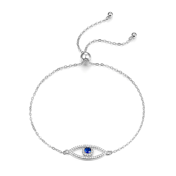 PandaHall S925 Sterling Silver Evil Eye Link Bracelet, Full Rhinestones Eyes Series for Women, Platinum Sterling Silver Evil Eye
PandaHall S925 Sterling Silver Evil Eye Link Bracelet, Full Rhinestones Eyes Series for Women, Platinum Sterling Silver Evil Eye