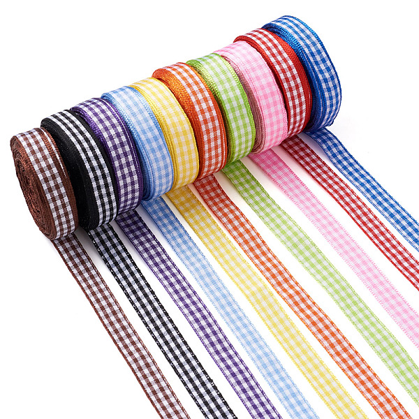 PandaHall Polyester Ribbon, Tartan Ribbon, Mixed Color, Mixed Color, 10mm, 9.14m/roll, 10roll/set Polyester Multicolor
PandaHall Polyester Ribbon, Tartan Ribbon, Mixed Color, Mixed Color, 10mm, 9.14m/roll, 10roll/set Polyester Multicolor