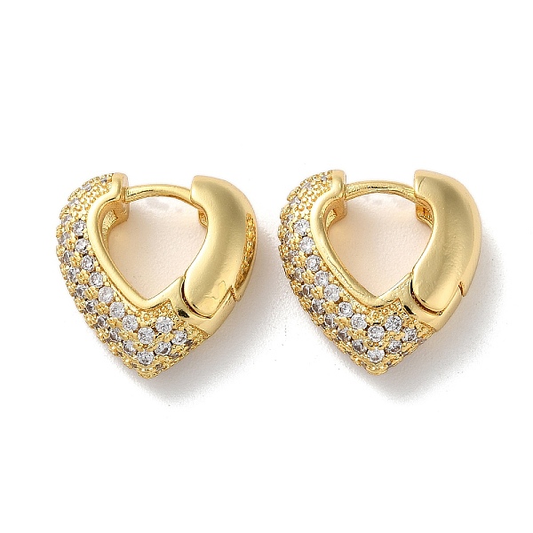 PandaHall Brass Pave Cubic Zirconia Hoop Earrings for Women, Heart, Real 16K Gold Plated, 18.5x6.5x17.5mm Cubic Zirconia Heart Clear
PandaHall Brass Pave Cubic Zirconia Hoop Earrings for Women, Heart, Real 16K Gold Plated, 18.5x6.5x17.5mm Cubic Zirconia Heart Clear