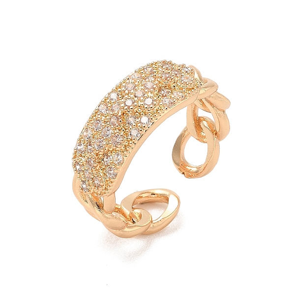 PandaHall Brass Micro Pave Cubic Zirconia Open Cuff Rings, Light Gold, 7.5mm, Inner Diameter: Adjustable Brass+Cubic Zirconia
PandaHall Brass Micro Pave Cubic Zirconia Open Cuff Rings, Light Gold, 7.5mm, Inner Diameter: Adjustable Brass+Cubic Zirconia