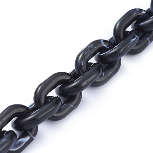 PandaHall Transparent Acrylic Handmade Cable Chain, Oval, Black, 19x14.5x4mm, about 39.37 inch(1m)/strand Acrylic Black
PandaHall Transparent Acrylic Handmade Cable Chain, Oval, Black, 19x14.5x4mm, about 39.37 inch(1m)/strand Acrylic Black