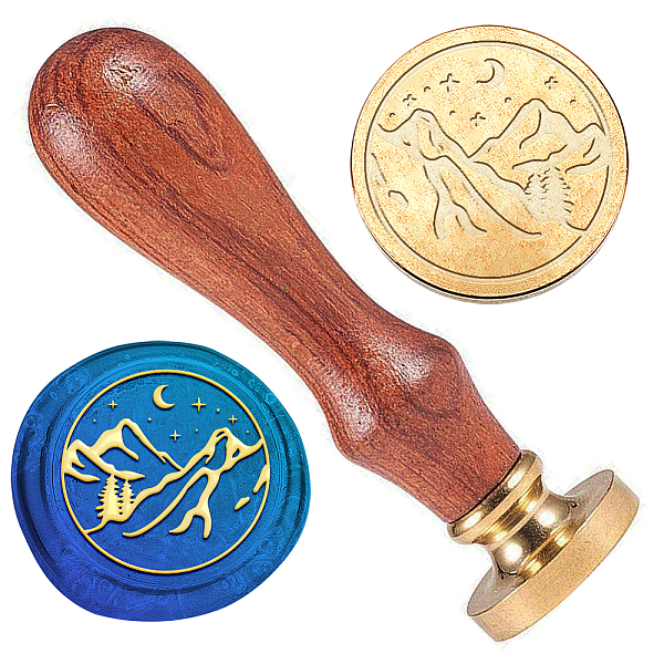 PandaHall DELORIGIN Mountain Wax Seal Stamp Embossed Stamp Sealing Vintage Elegant Removable 1" Brass Seal Wood Handle Wedding Invitations...
PandaHall DELORIGIN Mountain Wax Seal Stamp Embossed Stamp Sealing Vintage Elegant Removable 1" Brass Seal Wood Handle Wedding Invitations...