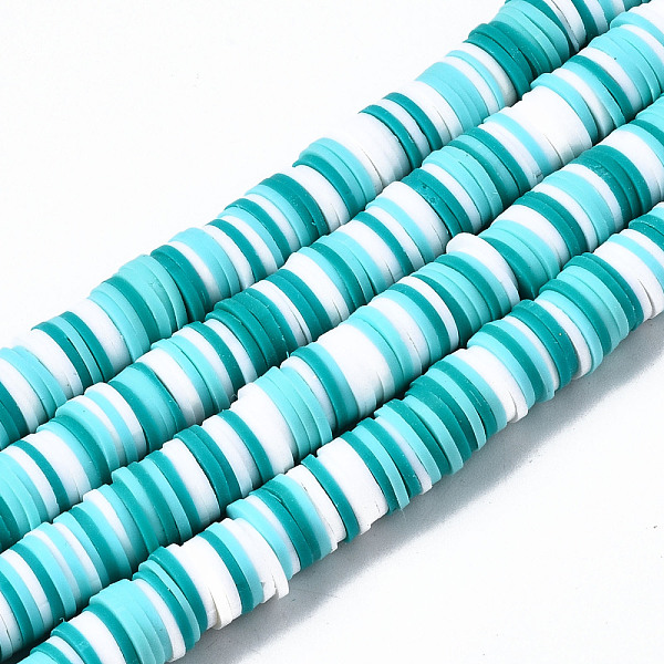 PandaHall Handmade Polymer Clay Beads Strands, for DIY Jewelry Crafts Supplies, Heishi Beads, Disc/Flat Round, Turquoise, 8x0.5~1mm, Hole..., Green
PandaHall Handmade Polymer Clay Beads Strands, for DIY Jewelry Crafts Supplies, Heishi Beads, Disc/Flat Round, Turquoise, 8x0.5~1mm, Hole..., Green