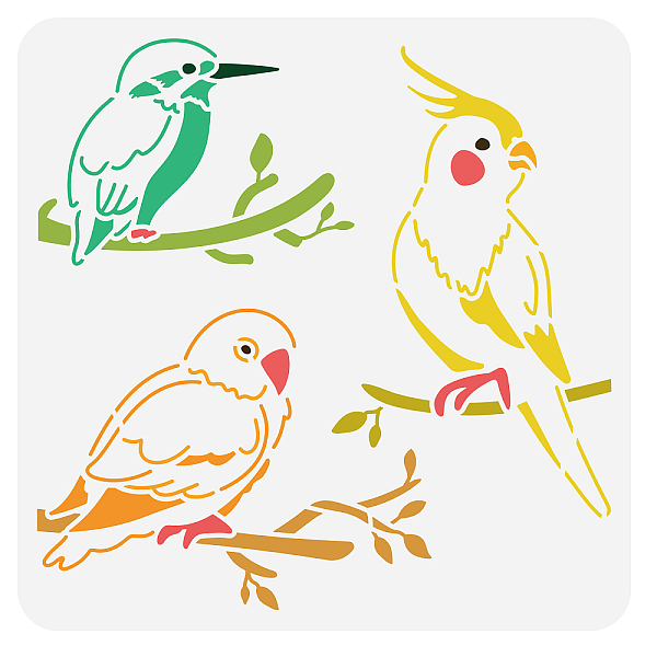 PandaHall PET Hollow Out Drawing Painting Stencils, for DIY Scrapbook, Photo Album, Bird, 30x30cm Plastic Bird
PandaHall PET Hollow Out Drawing Painting Stencils, for DIY Scrapbook, Photo Album, Bird, 30x30cm Plastic Bird