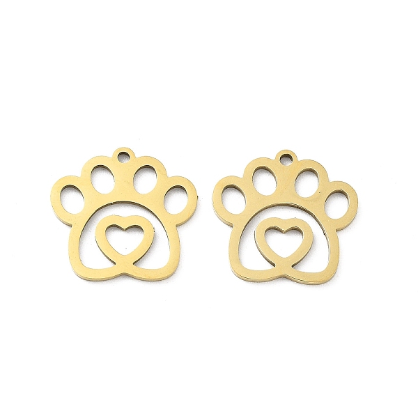 PandaHall Ion Plating(IP) 201 Stainless Steel Pendants, Laser Cut, Paw Print Charm, Golden, 16.5x17x1mm, Hole: 1.4mm 201 Stainless Steel Paw...
PandaHall Ion Plating(IP) 201 Stainless Steel Pendants, Laser Cut, Paw Print Charm, Golden, 16.5x17x1mm, Hole: 1.4mm 201 Stainless Steel Paw...