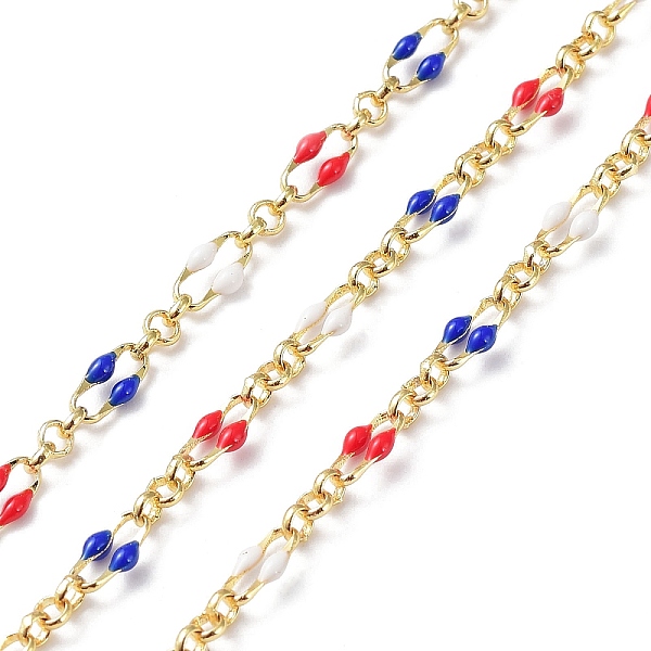 PandaHall Enamel Oval Link Chains, with Real 18K Gold Plated Brass Findings, Soldered, with Spool, Mixed Color, 4x7x1mm Brass Multicolor
PandaHall Enamel Oval Link Chains, with Real 18K Gold Plated Brass Findings, Soldered, with Spool, Mixed Color, 4x7x1mm Brass Multicolor