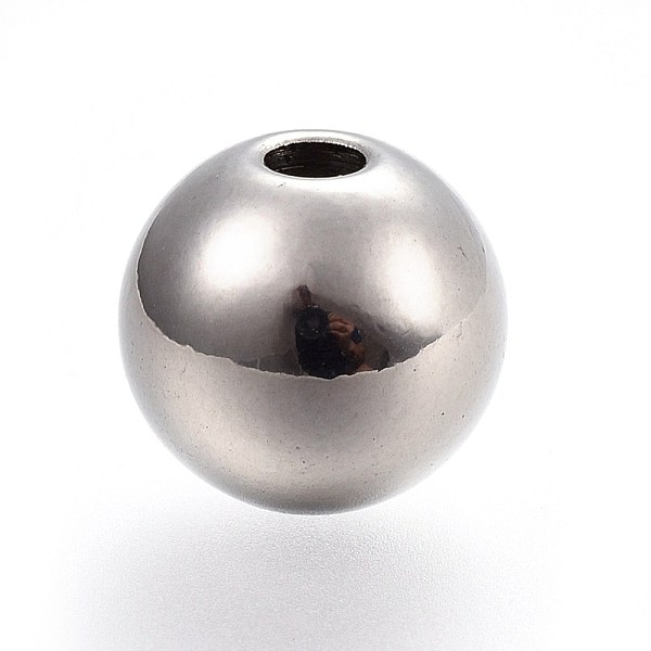 PandaHall 202 Stainless Steel Stopper Beads, Round, Stainless Steel Color, 12x11mm, Hole: 3mm 202 Stainless Steel Round
PandaHall 202 Stainless Steel Stopper Beads, Round, Stainless Steel Color, 12x11mm, Hole: 3mm 202 Stainless Steel Round