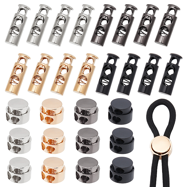 PandaHall WADORN 48pcs Metal Toggle Spring Stoppers, 8 Styles Alloy Round String Cord Locks Ends Fastener Slider Toggle Clip Double Hole...
PandaHall WADORN 48pcs Metal Toggle Spring Stoppers, 8 Styles Alloy Round String Cord Locks Ends Fastener Slider Toggle Clip Double Hole...