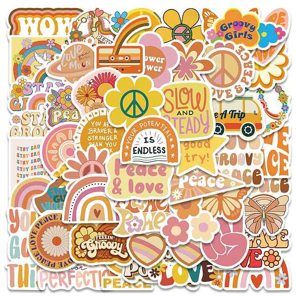 PandaHall 50Pcs Bohemia Style PVC Cartoon Stickers, Self-adhesive Waterproof Decals, for Suitcase, Skateboard, Refrigerator, Helmet...
PandaHall 50Pcs Bohemia Style PVC Cartoon Stickers, Self-adhesive Waterproof Decals, for Suitcase, Skateboard, Refrigerator, Helmet...