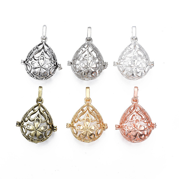 PandaHall Rack Plating Brass Locket Pendants, Cadmium Free & Lead Free, Teardrop with Flower, Hollow, Mixed Color, 30.5x27x19mm, Hole: 3x8mm...
PandaHall Rack Plating Brass Locket Pendants, Cadmium Free & Lead Free, Teardrop with Flower, Hollow, Mixed Color, 30.5x27x19mm, Hole: 3x8mm...
