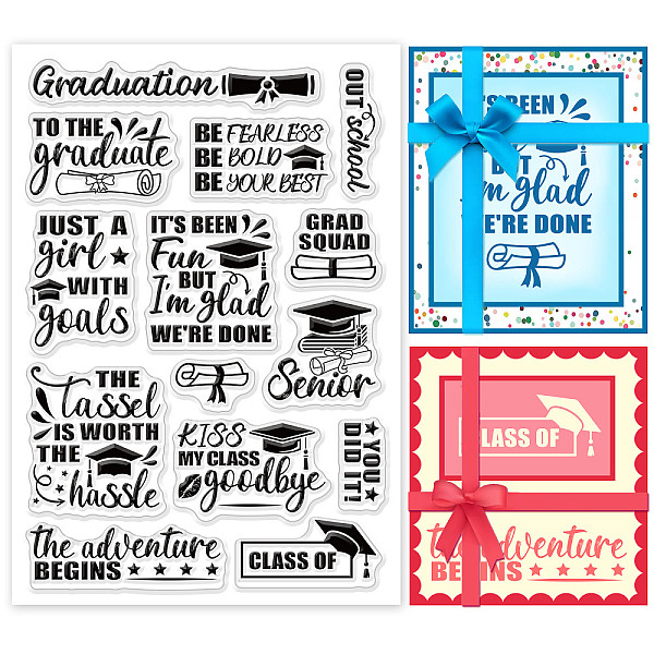 PandaHall PH Decorative Clear Stamps Graduation Silicone Stamp Inspiring Words Plastic Stamps Film Frame Transparent Seal Stamps for Gift...
PandaHall PH Decorative Clear Stamps Graduation Silicone Stamp Inspiring Words Plastic Stamps Film Frame Transparent Seal Stamps for Gift...