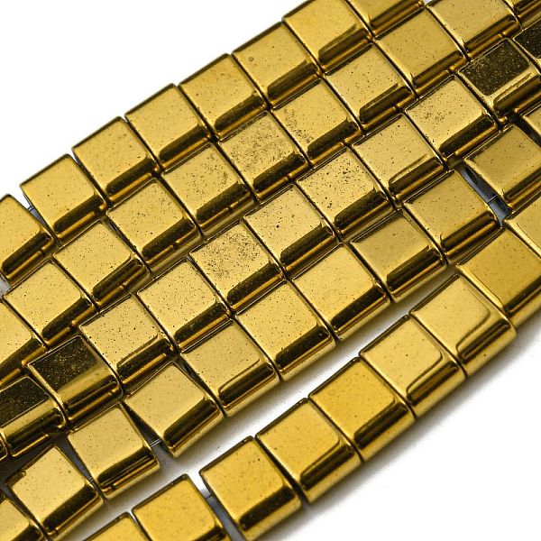 PandaHall Electroplated Non-magnetic Synthetic Hematite Beads Strands, Rectangle, 2-Hole, Goldenrod, 6x4x3mm, Hole: 1.2mm, about..., Gold
PandaHall Electroplated Non-magnetic Synthetic Hematite Beads Strands, Rectangle, 2-Hole, Goldenrod, 6x4x3mm, Hole: 1.2mm, about..., Gold