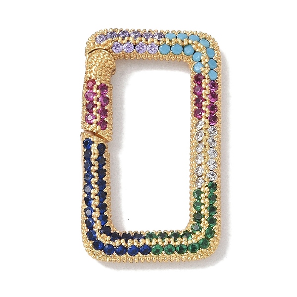 PandaHall Rack Plating Brass Micro Pave Cubic Zirconia Spring Gate Rings Clasps, Cadmium Free & Lead Free, Long-Lasting Plated, Real 18K..., Multicolor
PandaHall Rack Plating Brass Micro Pave Cubic Zirconia Spring Gate Rings Clasps, Cadmium Free & Lead Free, Long-Lasting Plated, Real 18K..., Multicolor