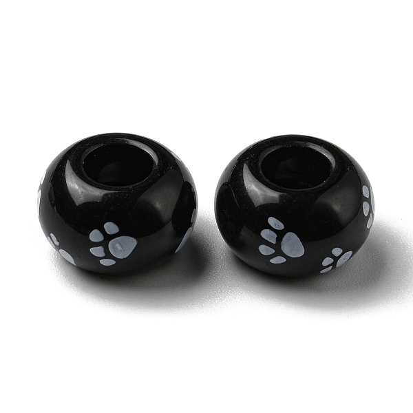 PandaHall Printed Opaque Acrylic Beads, Large Hole Beads, Round, Black, 14x8.5mm, Hole: 5.8mm Acrylic Round Black
PandaHall Printed Opaque Acrylic Beads, Large Hole Beads, Round, Black, 14x8.5mm, Hole: 5.8mm Acrylic Round Black