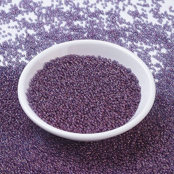 PandaHall MIYUKI Round Rocailles Beads, Japanese Seed Beads, (RR312) Amethyst Gold Luster, 2x1.3mm, Hole: 0.8mm, about 1111pcs/10g Glass..., Purple
PandaHall MIYUKI Round Rocailles Beads, Japanese Seed Beads, (RR312) Amethyst Gold Luster, 2x1.3mm, Hole: 0.8mm, about 1111pcs/10g Glass..., Purple