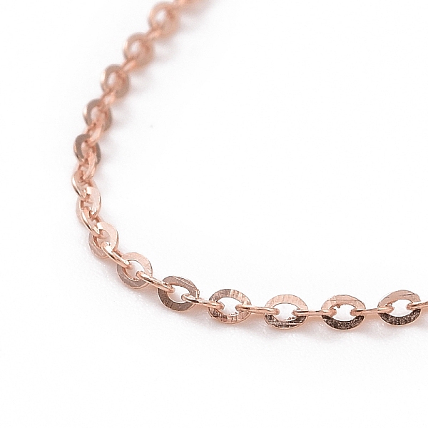 PandaHall 925 Sterling Silver Cable Chains Necklace for Women, Rose Gold, 17.72 inch(45cm) Sterling Silver
PandaHall 925 Sterling Silver Cable Chains Necklace for Women, Rose Gold, 17.72 inch(45cm) Sterling Silver