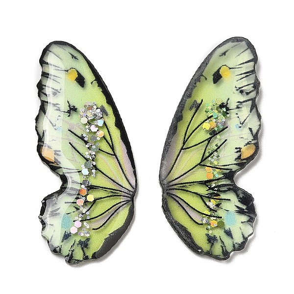 PandaHall Translucent Resin Paillette Cabochons, Butterfly, Yellow Green, 35.5x15x2mm Resin Butterfly
PandaHall Translucent Resin Paillette Cabochons, Butterfly, Yellow Green, 35.5x15x2mm Resin Butterfly