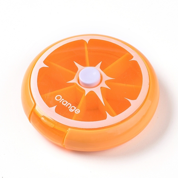 PandaHall Plastic Pill Boxes, Travel Medicine Boxes, with 7 Compartments, Flat Round, Orange, 9.05x2.7cm, Inner Diameter: 2.65x2.3cm Plastic...
PandaHall Plastic Pill Boxes, Travel Medicine Boxes, with 7 Compartments, Flat Round, Orange, 9.05x2.7cm, Inner Diameter: 2.65x2.3cm Plastic...