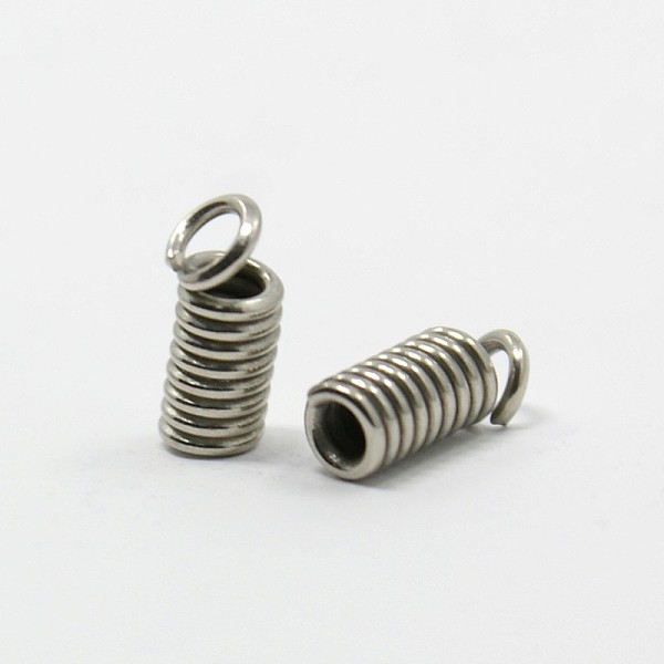 PandaHall Iron Coil Cord Ends, Platinum Color, about 3.5mm in diameter, 9.5mm long, hole: 2mm, about 1450pcs/500g Iron
PandaHall Iron Coil Cord Ends, Platinum Color, about 3.5mm in diameter, 9.5mm long, hole: 2mm, about 1450pcs/500g Iron