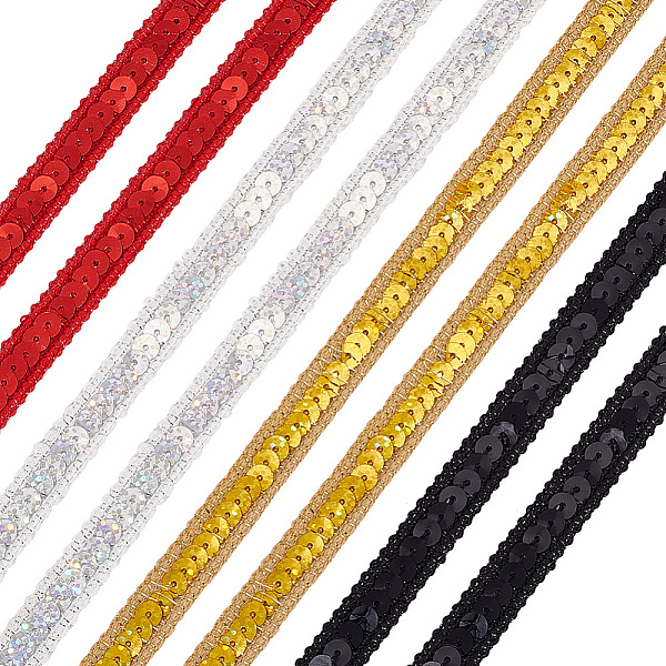 PandaHall PH 21.9 Yards Sequin Ribbon Trim 12mm Metallic Sequin Trim 4 Colors Sequin Lace Trim Glitter Sequin Trim for Crafts..., Multicolor
PandaHall PH 21.9 Yards Sequin Ribbon Trim 12mm Metallic Sequin Trim 4 Colors Sequin Lace Trim Glitter Sequin Trim for Crafts..., Multicolor