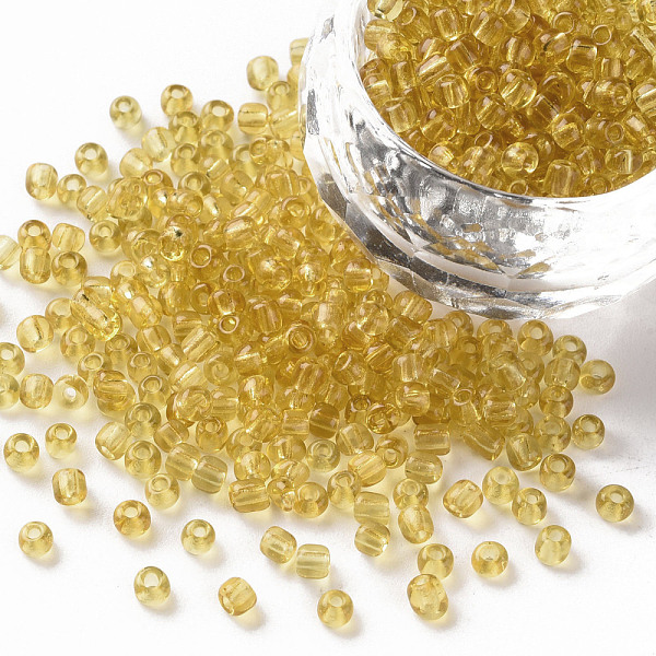 PandaHall Glass Seed Beads, Transparent, Round, Goldenrod, 8/0, 3mm, Hole: 1mm, about 10000 beads/pound Glass Gold
PandaHall Glass Seed Beads, Transparent, Round, Goldenrod, 8/0, 3mm, Hole: 1mm, about 10000 beads/pound Glass Gold