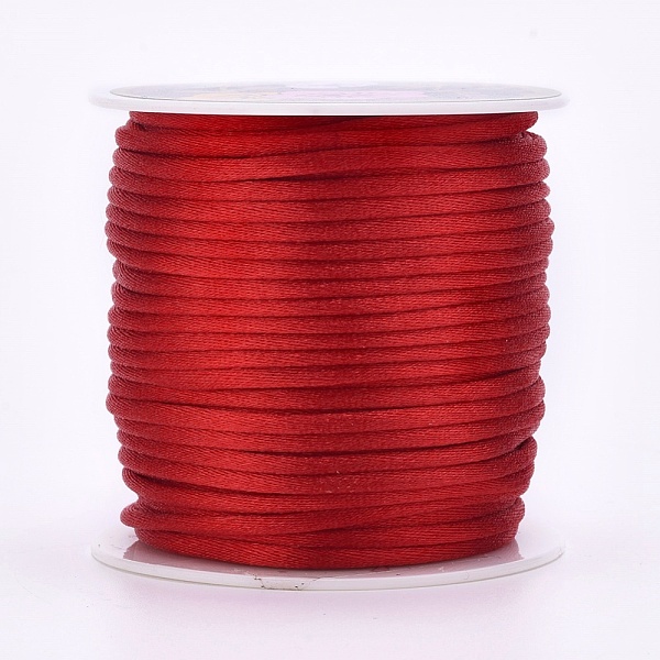 PandaHall Nylon Thread, Rattail Satin Cord, Red, 2mm, about 25.15 yards(23m)/roll Nylon Red
PandaHall Nylon Thread, Rattail Satin Cord, Red, 2mm, about 25.15 yards(23m)/roll Nylon Red