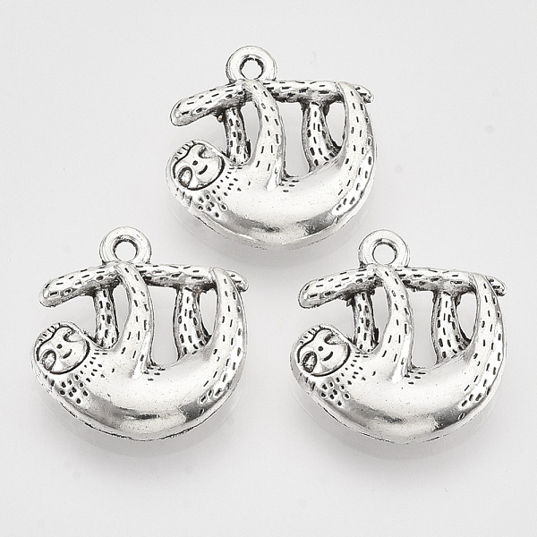 PandaHall Tibetan Style Alloy Pendants, Cadmium Free & Lead Free, Sloth Charms, Antique Silver, 20.5x19x4.5mm, Hole: 1.5mm Alloy Other...
PandaHall Tibetan Style Alloy Pendants, Cadmium Free & Lead Free, Sloth Charms, Antique Silver, 20.5x19x4.5mm, Hole: 1.5mm Alloy Other...