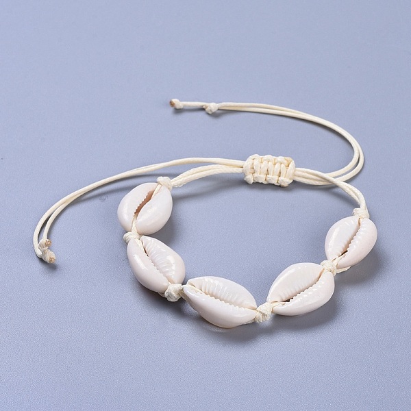 PandaHall Adjustable Cowrie Shell Braided Bead Bracelets, with Eco-Friendly Korean Waxed Polyester Cord, Seashell Color, 14-1/8 inch(36cm)...
PandaHall Adjustable Cowrie Shell Braided Bead Bracelets, with Eco-Friendly Korean Waxed Polyester Cord, Seashell Color, 14-1/8 inch(36cm)...