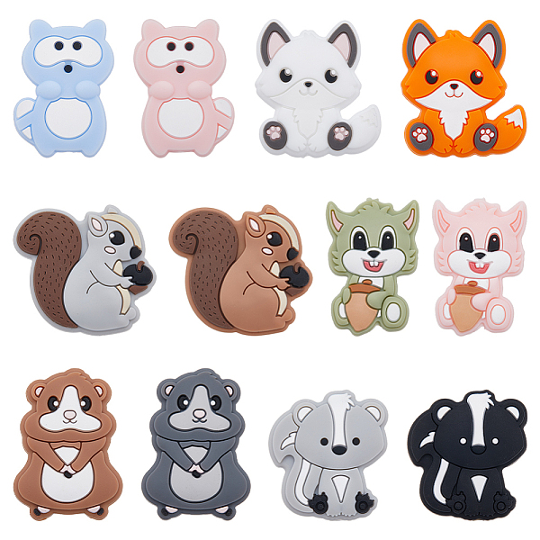 PandaHall SUNNYCLUE 12Pcs 12 Style Food Grade Eco-Friendly Silicone Beads, Chewing Beads For Teethers, DIY Nursing Necklaces Making, Mixed..., Multicolor
PandaHall SUNNYCLUE 12Pcs 12 Style Food Grade Eco-Friendly Silicone Beads, Chewing Beads For Teethers, DIY Nursing Necklaces Making, Mixed..., Multicolor