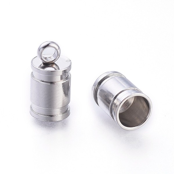 PandaHall 304 Stainless Steel Cord Ends, Stainless Steel Color, 10x5mm, Hole: 2mm, Inner Diameter: 4mm 304 Stainless Steel
PandaHall 304 Stainless Steel Cord Ends, Stainless Steel Color, 10x5mm, Hole: 2mm, Inner Diameter: 4mm 304 Stainless Steel