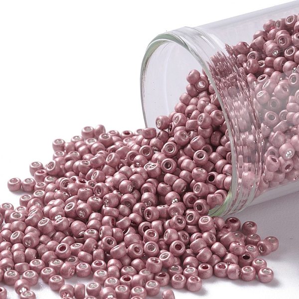 PandaHall TOHO Round Seed Beads, Japanese Seed Beads, Frosted, (553F) Matte Galvanized Pink, 11/0, 2.2mm, Hole: 0.8mm, about 50000pcs/pound...
PandaHall TOHO Round Seed Beads, Japanese Seed Beads, Frosted, (553F) Matte Galvanized Pink, 11/0, 2.2mm, Hole: 0.8mm, about 50000pcs/pound...