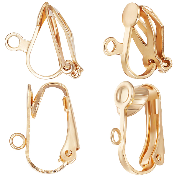 PandaHall Beebeecraft 1 Box 40Pcs Clip-on Earring Findings 18K Gold Plated Stainless Steel 2 Styles Non Pierced Earring Converter Earring...
PandaHall Beebeecraft 1 Box 40Pcs Clip-on Earring Findings 18K Gold Plated Stainless Steel 2 Styles Non Pierced Earring Converter Earring...