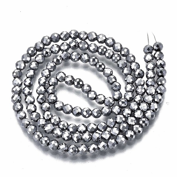 PandaHall Electroplate Non-magnetic Synthetic Hematite Beads Strands, Round, Faceted, Pearl Luster Plated, 3mm, Hole: 0.8mm, about...
PandaHall Electroplate Non-magnetic Synthetic Hematite Beads Strands, Round, Faceted, Pearl Luster Plated, 3mm, Hole: 0.8mm, about...