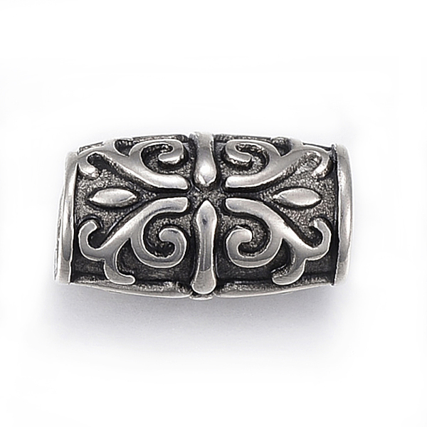 PandaHall 304 Stainless Steel Beads, Column, Antique Silver, 24x14mm, Hole: 8.5mm 304 Stainless Steel Column
PandaHall 304 Stainless Steel Beads, Column, Antique Silver, 24x14mm, Hole: 8.5mm 304 Stainless Steel Column