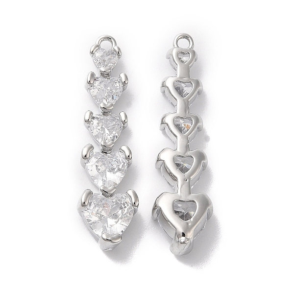 PandaHall Brass with Clear Glass Pendants, Heart Charms, Platinum, 27.5x7x4mm, Hole: 1.2mm Brass+Glass Heart Clear
PandaHall Brass with Clear Glass Pendants, Heart Charms, Platinum, 27.5x7x4mm, Hole: 1.2mm Brass+Glass Heart Clear