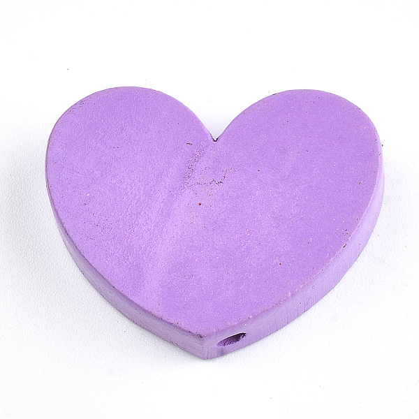 PandaHall Natural Wood Beads, Dyed, Heart, Orchid, 23x29x7mm, Hole: 2.5mm Wood Heart Purple
PandaHall Natural Wood Beads, Dyed, Heart, Orchid, 23x29x7mm, Hole: 2.5mm Wood Heart Purple