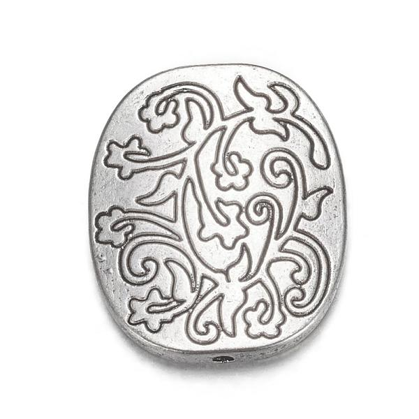PandaHall Tibetan Style Alloy Beads, Lead Free & Cadmium Free, Oval with Flower, Antique silver, 26mm long, 22mm wide, 4mm thick, Hole: 1mm...
PandaHall Tibetan Style Alloy Beads, Lead Free & Cadmium Free, Oval with Flower, Antique silver, 26mm long, 22mm wide, 4mm thick, Hole: 1mm...