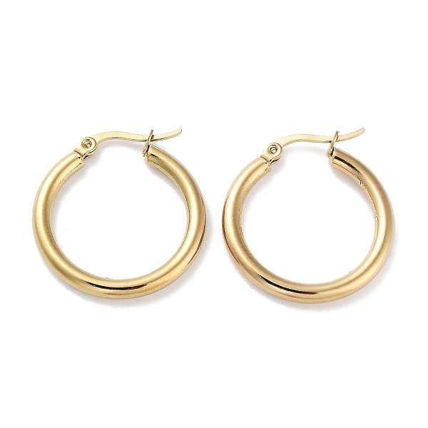 PandaHall Ring 304 Stainless Steel Hoop Earrings for Women Men, Golden, 9 Gauge, 26x3mm, Pin: 0.6mm 304 Stainless Steel Ring
PandaHall Ring 304 Stainless Steel Hoop Earrings for Women Men, Golden, 9 Gauge, 26x3mm, Pin: 0.6mm 304 Stainless Steel Ring