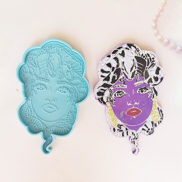 PandaHall DIY Cup Mat Silicone Statue Molds, Resin Casting Molds, For UV Resin, Epoxy Resin Craft Making, Women with Snake, Deep Sky Blue...
PandaHall DIY Cup Mat Silicone Statue Molds, Resin Casting Molds, For UV Resin, Epoxy Resin Craft Making, Women with Snake, Deep Sky Blue...