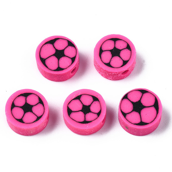 PandaHall Handmade Polymer Clay Beads, for DIY Jewelry Crafts Supplies, Flat Round, Hot Pink, 9.5x4.5mm, Hole: 1.8mm Polymer Clay Flat Round
PandaHall Handmade Polymer Clay Beads, for DIY Jewelry Crafts Supplies, Flat Round, Hot Pink, 9.5x4.5mm, Hole: 1.8mm Polymer Clay Flat Round