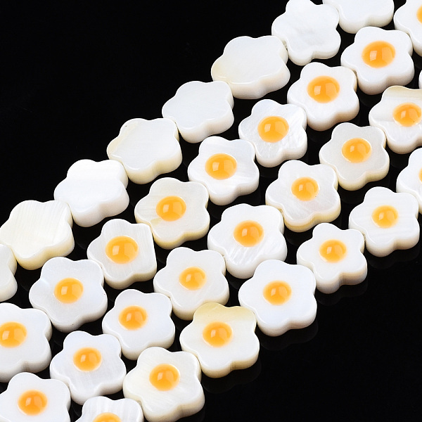 PandaHall Natural Freshwater Shell Beads Strands, Single Side with Enamel, Flower, Orange, 8.5~9x8.5~9x3~3.5mm, Hole: 0.7mm, about...
PandaHall Natural Freshwater Shell Beads Strands, Single Side with Enamel, Flower, Orange, 8.5~9x8.5~9x3~3.5mm, Hole: 0.7mm, about...